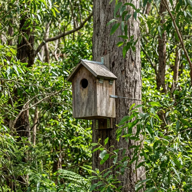 Animal nesting box installed as a humane alternative to a Mount Duneed roof cavity
